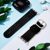 Custom Engraved Watch Leather Band Multiple Colour-Black