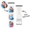 Custom Collage Photo And Name Silicone Watch Band Perfect Gift For Anniversary