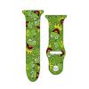 Cute Green Frog Face Pattern Watch Band Silicone Watch Band Gift For Friend