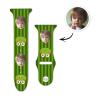 Custom Face Cute Green Frog Pattern Watch Band Silicone Watch Band Gift For Friend