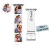 Watch Band Gift for Father Custom Collage Photo and Name Watch Band Silicone for Father