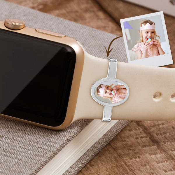 Custom Photo Watch Charm Sport Band Charm Personalized Smart Watch Jewelry Accessory Gift
