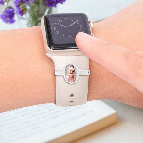 Custom Photo Watch Charm Sport Band Charm Personalized Smart Watch Jewelry Accessory Gift