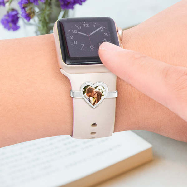 Custom Photo Watch Charm Sport Band Charm Personalized Smart Watch Jewelry Accessory Gift