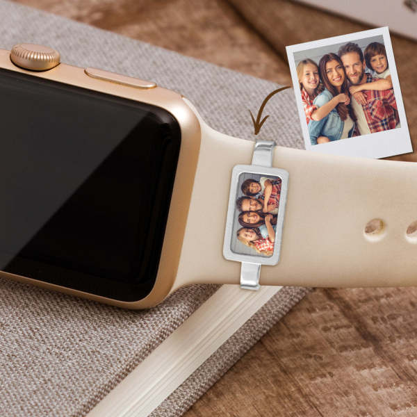 Custom Photo Watch Charm Sport Band Charm Personalized Smart Watch Jewelry Accessory Gift