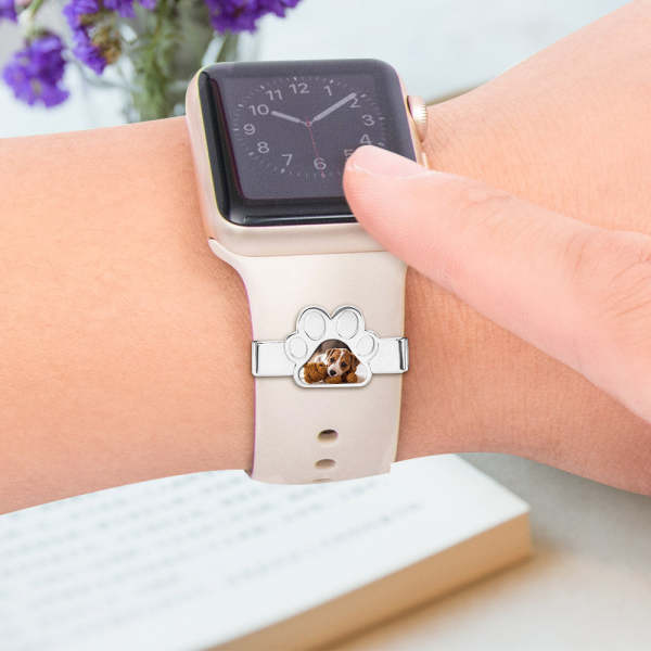 Custom Photo Watch Charm Sport Band Charm Personalized Smart Watch Jewelry Accessory Gift