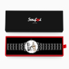 Custom Engraved Watch Men's Black Alloy Watch Holding Hands Bracelet Father's Day Gift for Dad - soufeelus