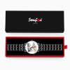 Custom Engraved Watch Men's Black Alloy Watch Holding Hands Bracelet Father's Day Gift for Dad - photowatch