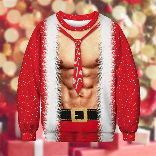 Funny Christmas Sweatshirt for Men & Women – Ugly Christmas Pullover, Novelty Holiday Crewneck Sweatshirt