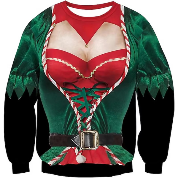Funny Christmas Sweatshirt for Men & Women – Ugly Christmas Pullover, Novelty Holiday Crewneck Sweatshirt