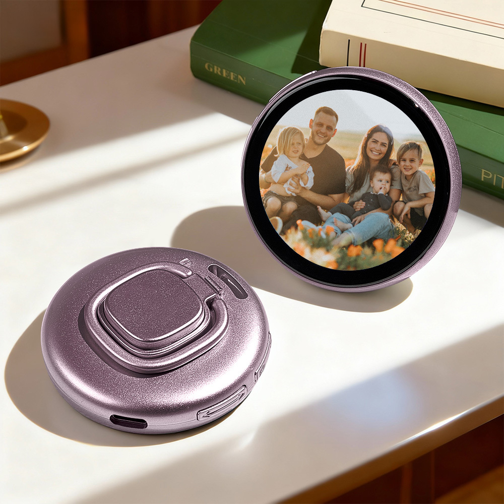 Smart Digital Display Badge with GIF/Photo Sync | Interactive Customizable Pin for Fans & Creators