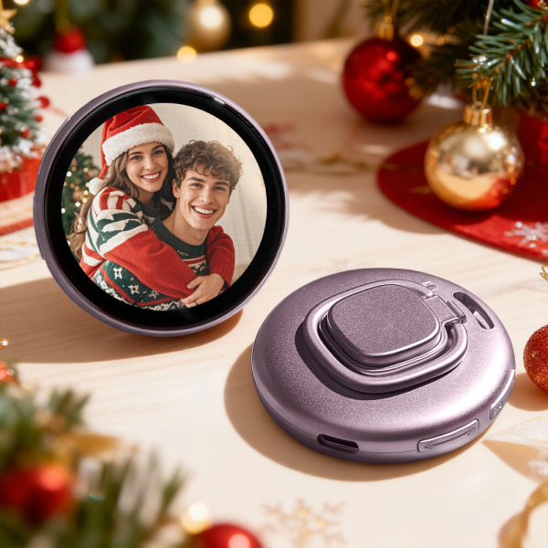 Smart Digital Display Badge with GIF/Photo Sync | Interactive Customizable Pin for Fans & Creators