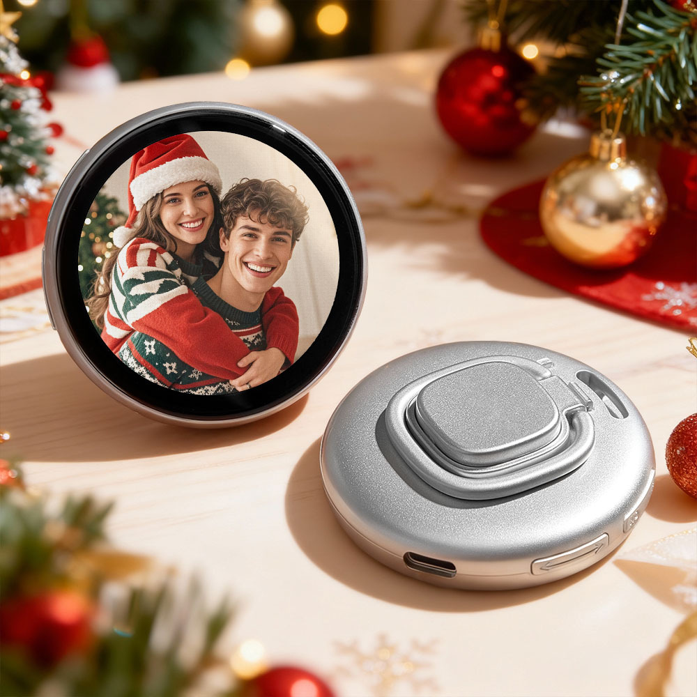 Smart Digital Display Badge with GIF/Photo Sync | Interactive Customiz