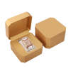 Octagonal PU Watch Box-Gold