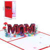 Mother's Day 3D Three-dimensional Greeting Card Hollow MOM Greeting Card Holiday Blessing Folding Paper Carving Card