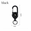 3 In 1 new multifunctional Retractable Pull Reel Carabiner Keychain, Strong Steel Wire Rope Buckle,Outdoor Sport Keychain Tool keychain accessories - Photowatch