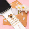 5 Pieces/set Watch Band Charm Fancy Leopard Engraved Decorative Rings Loops Charms Watch Band Jewelry Accessory