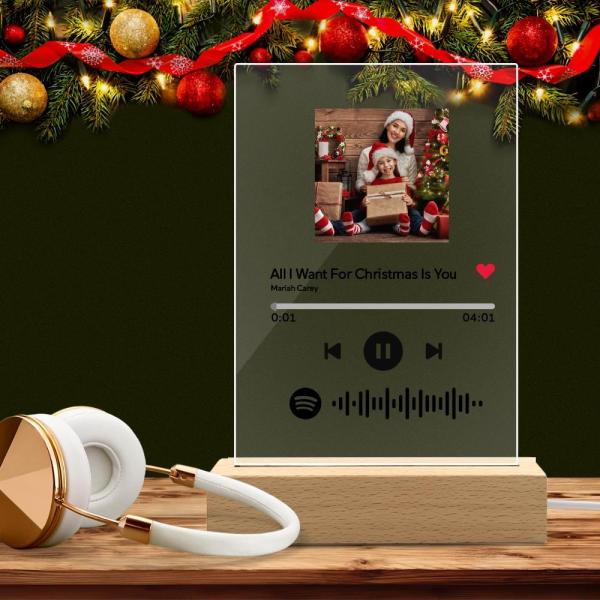 Unique Gifts For Love - Spotify Code Music Plaque Glass For Love(5.9in x 7.7in)