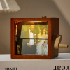 Custom Photo Flipbook Frame Animation Machine Mechanical Hand-cranked Flipbook Box with Light Black Walnut Christmas Gifts - Photowatch