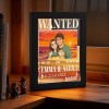 Personalized Anime Wanted Couple Portrait Led Light Frame - Photowatch