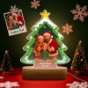 Personalized Christmas Tree Night Light, Custom Photo Engraved Cartoon Style Gift, Best Christmas Gift for Couple, Family - Photowatch