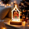 Personalized Christmas Tree Night Light, Custom Photo Engraved Cartoon Style Gift, Best Christmas Gift for Couple, Family - Photowatch