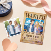 Custom Anime Bounty Couple Portrait Game Card, Personalized WANTED Bounty Card with Holographic Foil, Unique Gift for Couples & Friends