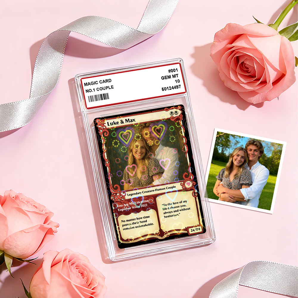 Custom Magic Card Fantasy Game Anime Card Valentine's Day Gift for Couple