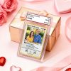 Personalized Valentine’s Day Power Couple Card, Custom Anniversary Card Couple Photo Anime Style, Best Valentine's Day Gift for Lover
