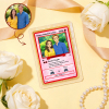 Personalized Valentine’s Day Power Couple Card, Custom Anniversary Card Couple Photo Anime Style, Best Valentine's Day Gift for Lover