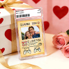 Personalized Valentine’s Day Power Couple Card, Custom Anniversary Card Couple Photo Anime Style, Best Valentine's Day Gift for Lover