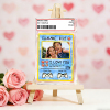 Personalized Valentine’s Day Power Couple Card, Custom Anniversary Card Couple Photo Anime Style, Best Valentine's Day Gift for Lover