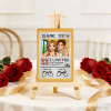 Personalized Valentine’s Day Power Couple Card, Custom Anniversary Card Couple Photo Anime Style, Best Valentine's Day Gift for Lover