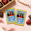 Personalized Valentine’s Day Power Couple Card, Custom Anniversary Card Couple Photo Anime Style, Best Valentine's Day Gift for Lover