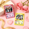 Personalized Valentine’s Day Power Couple Card, Custom Anniversary Card Couple Photo Anime Style, Best Valentine's Day Gift for Lover