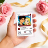 Personalized Valentine’s Day Power Couple Card, Custom Anniversary Card Couple Photo Anime Style, Best Valentine's Day Gift for Lover
