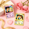 Personalized Valentine’s Day Power Couple Card, Custom Anniversary Card Couple Photo Anime Style, Best Valentine's Day Gift for Lover