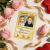 Personalized Valentine’s Day Power Couple Card, Custom Anniversary Card Couple Photo Anime Style, Best Valentine's Day Gift for Lover