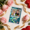 Personalized Valentine’s Day Power Couple Card, Custom Anniversary Card Couple Photo Anime Style, Best Valentine's Day Gift for Lover