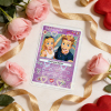 Personalized Valentine’s Day Power Couple Card, Custom Anniversary Card Couple Photo Anime Style, Best Valentine's Day Gift for Lover