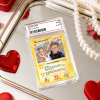 Personalized Valentine’s Day Power Couple Card, Custom Anniversary Card Couple Photo Anime Style, Best Valentine's Day Gift for Lover