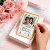 Personalized Valentine’s Day Power Couple Card, Custom Anniversary Card Couple Photo Anime Style, Best Valentine's Day Gift for Lover