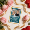 Personalized Valentine’s Day Power Couple Card, Custom Anniversary Card Couple Photo Anime Style, Best Valentine's Day Gift for Lover