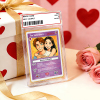 Personalized Valentine’s Day Power Couple Card, Custom Anniversary Card Couple Photo Anime Style, Best Valentine's Day Gift for Lover
