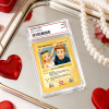 Personalized Valentine’s Day Power Couple Card, Custom Anniversary Card Couple Photo Anime Style, Best Valentine's Day Gift for Lover