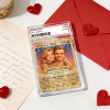 Personalized Valentine’s Day Power Couple Card, Custom Anniversary Card Couple Photo Anime Style, Best Valentine's Day Gift for Lover