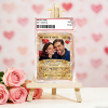 Personalized Valentine’s Day Power Couple Card, Custom Anniversary Card Couple Photo Anime Style, Best Valentine's Day Gift for Lover