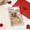 Personalized Valentine’s Day Power Couple Card, Custom Anniversary Card Couple Photo Anime Style, Best Valentine's Day Gift for Lover