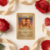 Personalized Valentine’s Day Power Couple Card, Custom Anniversary Card Couple Photo Anime Style, Best Valentine's Day Gift for Lover