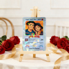 Personalized Valentine’s Day Power Couple Card, Custom Anniversary Card Couple Photo Anime Style, Best Valentine's Day Gift for Lover